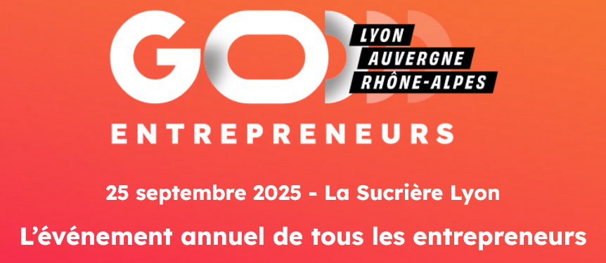 Affiche d'un évènement annuel pour les entrepreneurs avec date et lieu de l'événement